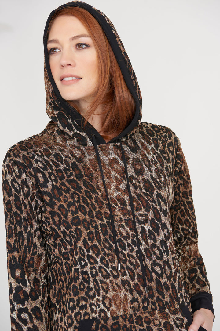 Leopard Sweatshirt Dress