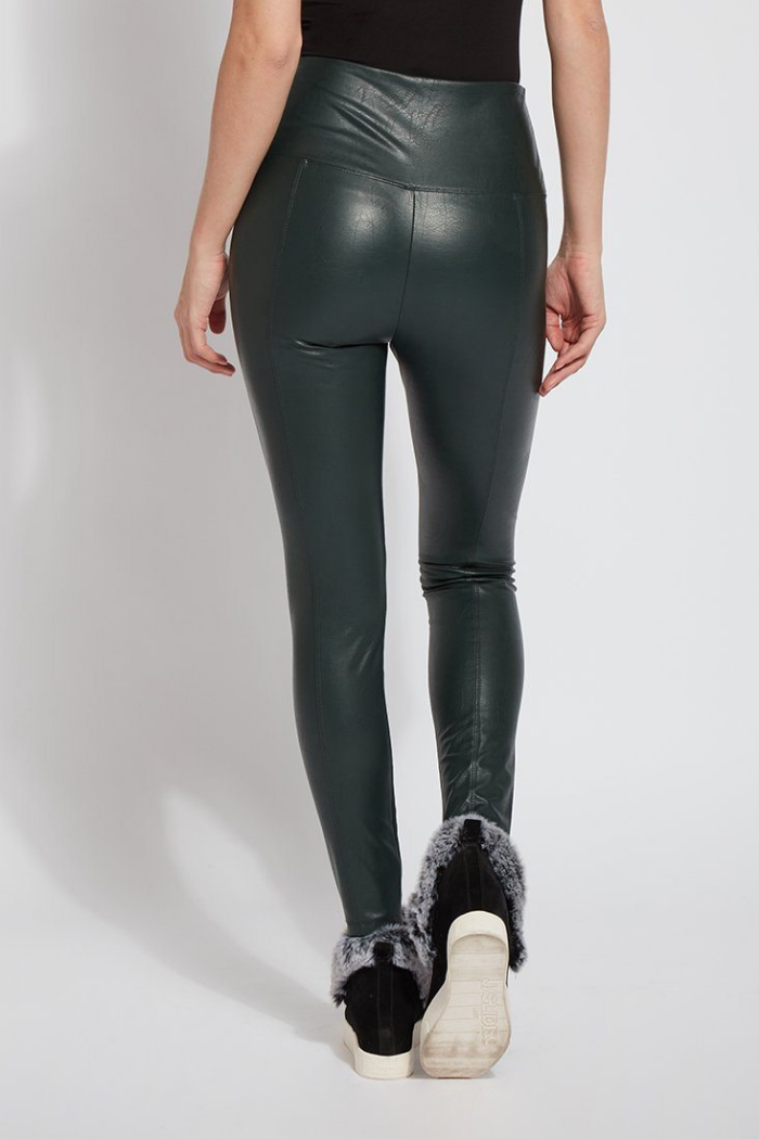 Textured Leather Leggings