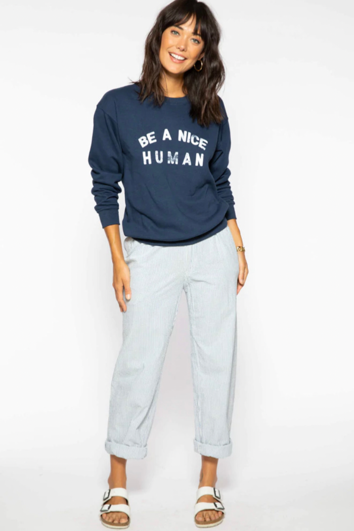 Be a nice online human sweatshirt